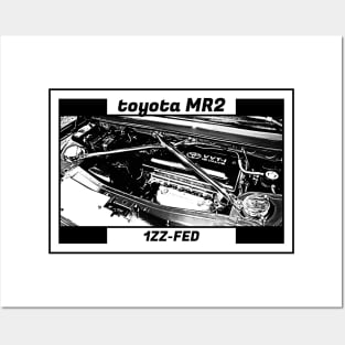 TOYOTA MR2 MK3 ENGINE Posters and Art